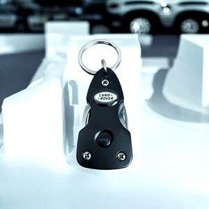NIB Land Rover Souvenir Keychain Black Keychain Pocket Multi Tool Keychain Gift